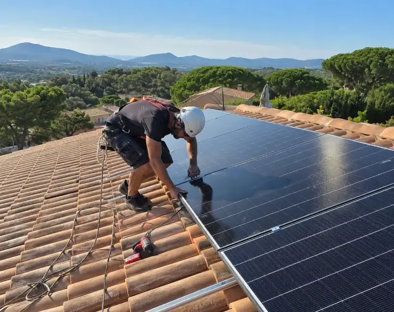 Installateur panneaux solaires Courcelles — pose photovoltaïque sur toiture