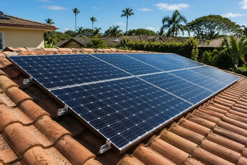 Installation de panneaux solaires à Courcelles